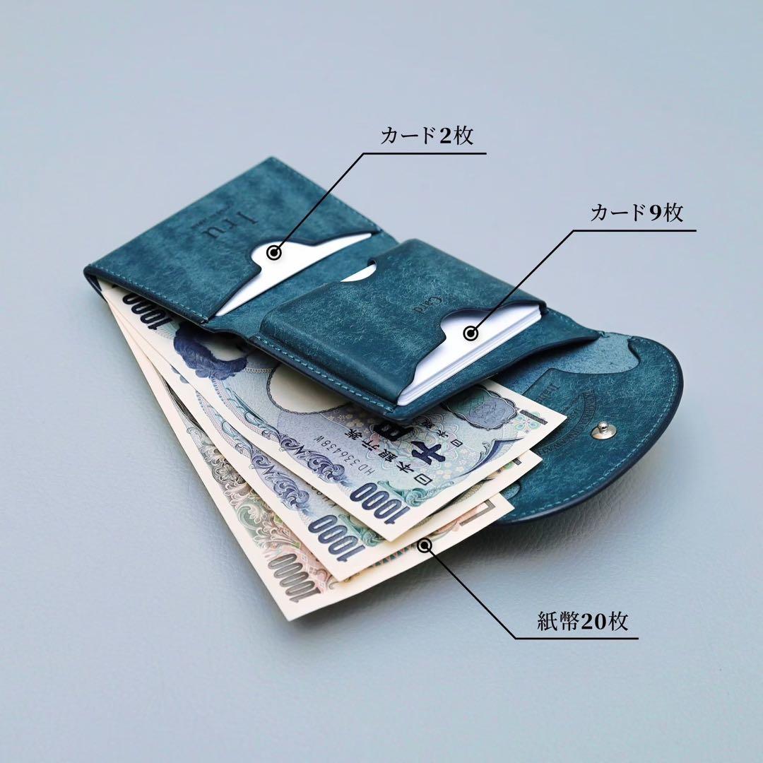 レザーミニ財布　新品未使用 【Iru×IKENOHATA GINKAWATEN】