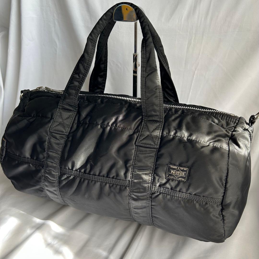 PORTER 吉田カバン タンカー 2WAY ボストンバッグ ドラム型 廃盤品