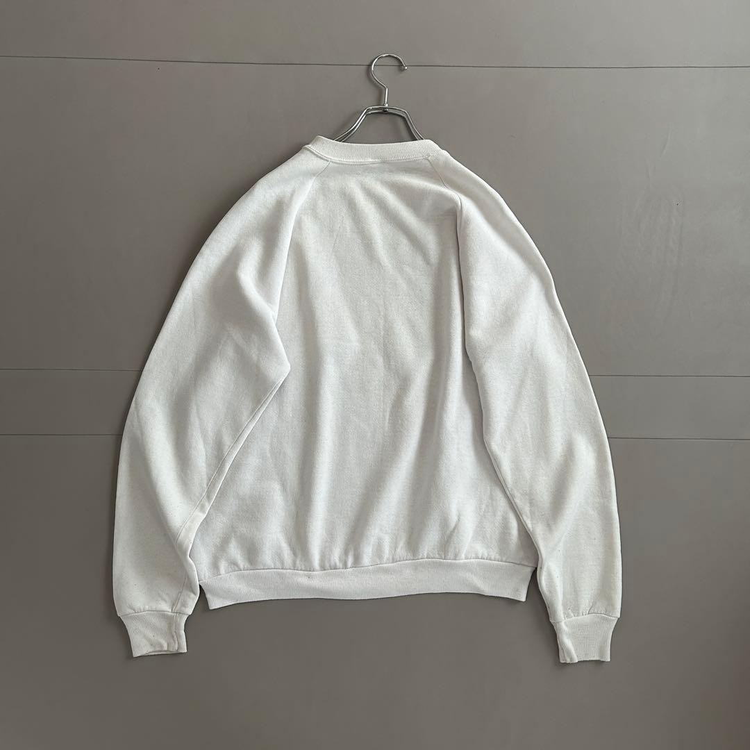 80s JERZEES USA製 黒猫 アニマルプリント ラグランスウェット