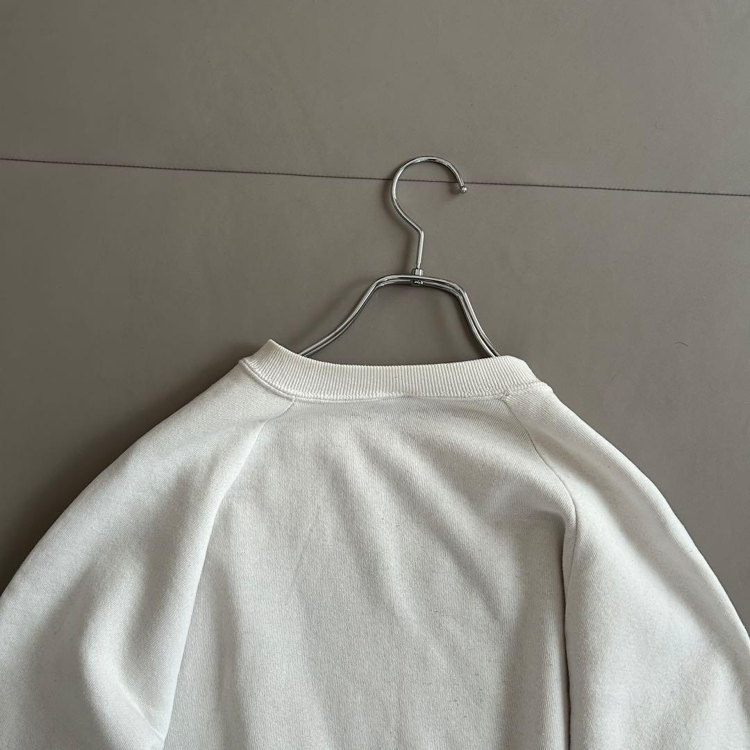 80s JERZEES USA製 黒猫 アニマルプリント ラグランスウェット