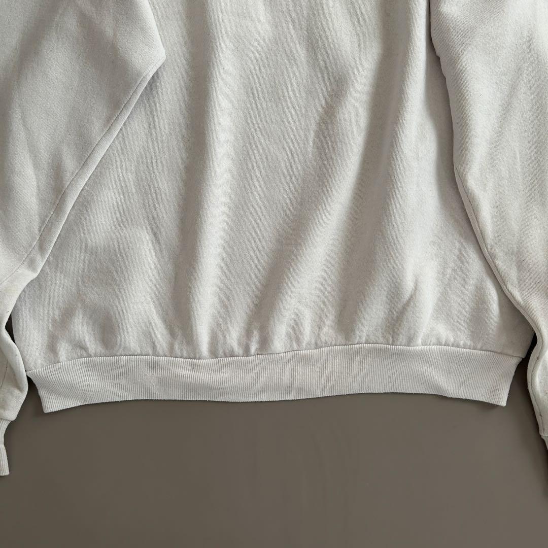 80s JERZEES USA製 黒猫 アニマルプリント ラグランスウェット