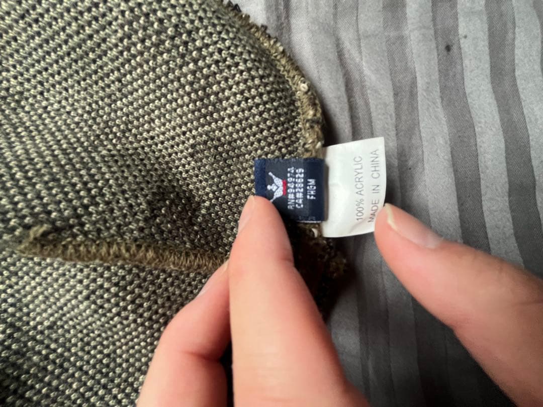 Stussy スカルパターン ニット帽　ビーニー　old stussy