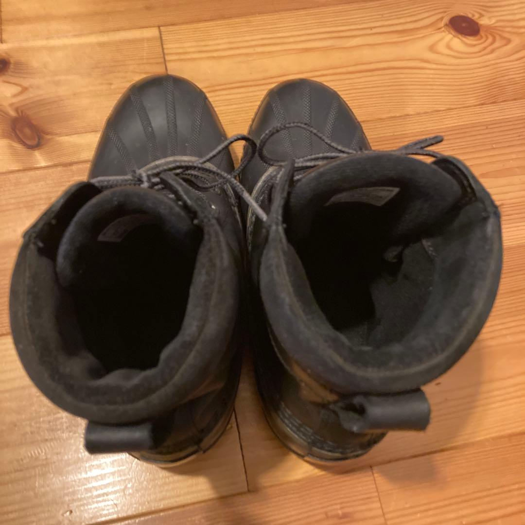 ソレル　ウインターブーツ　防水ブラックレースアップブーツ 27.5cm