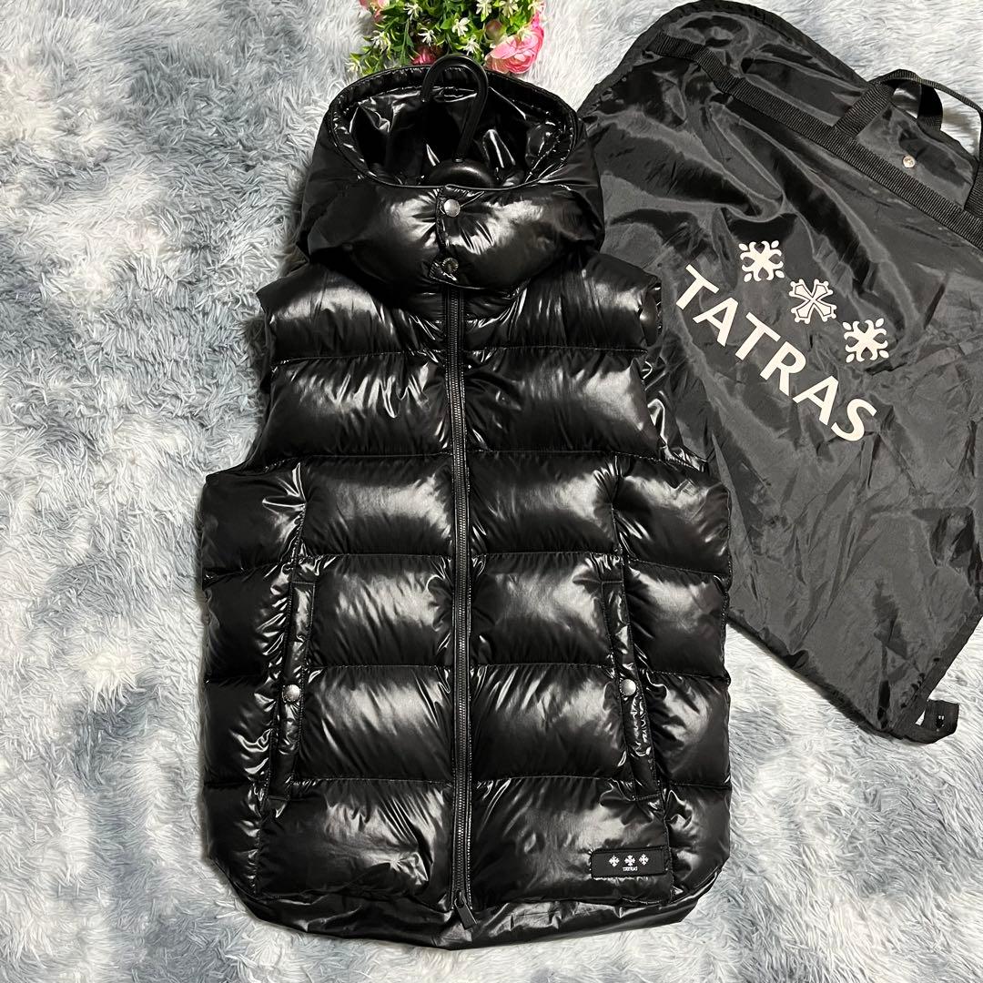 極美品　TATRAS ダウンベスト　POSEIDONE 黒　02 Mサイズ