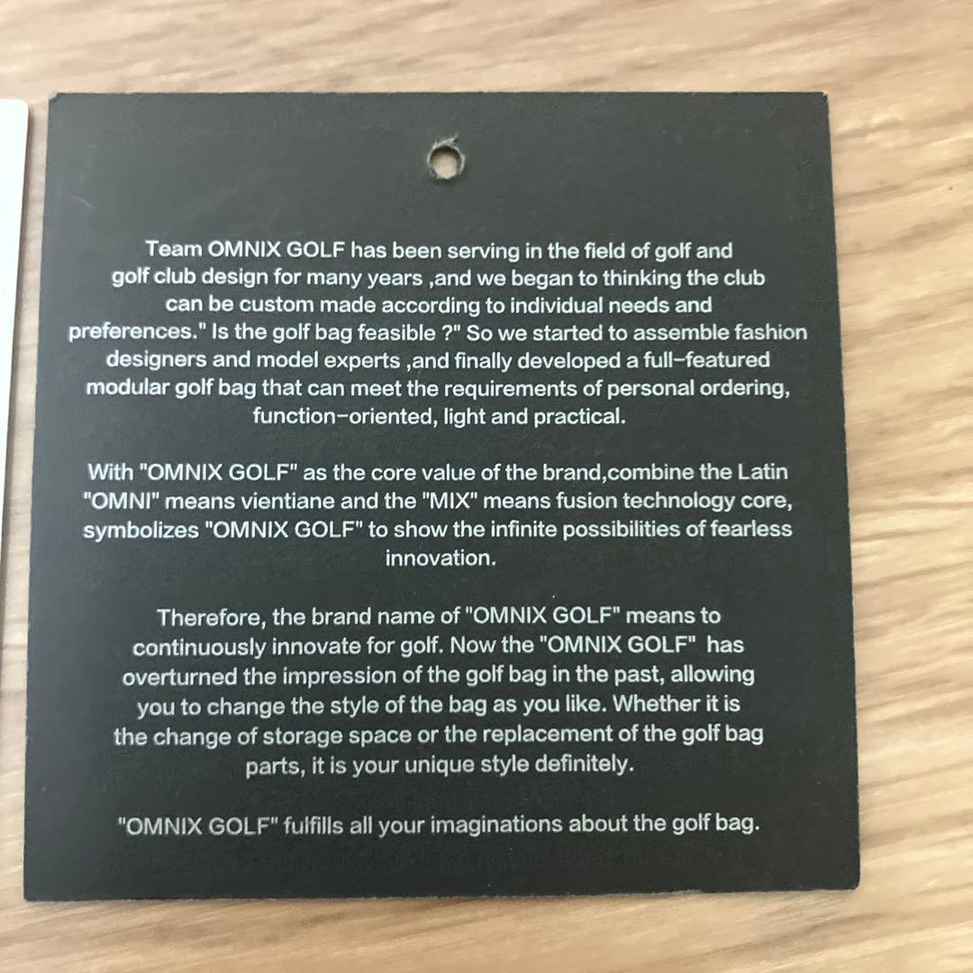 OMNIX GOLF スタンド型キャディバッグ　8.5インチ　オムニックス