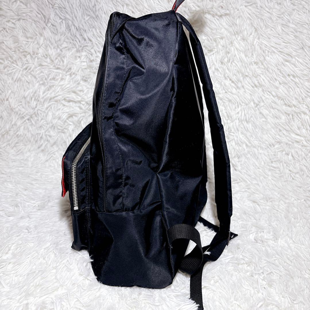 極美品 PORTER L-fine リュック 黒 ブラック 赤裏地 吉田カバン