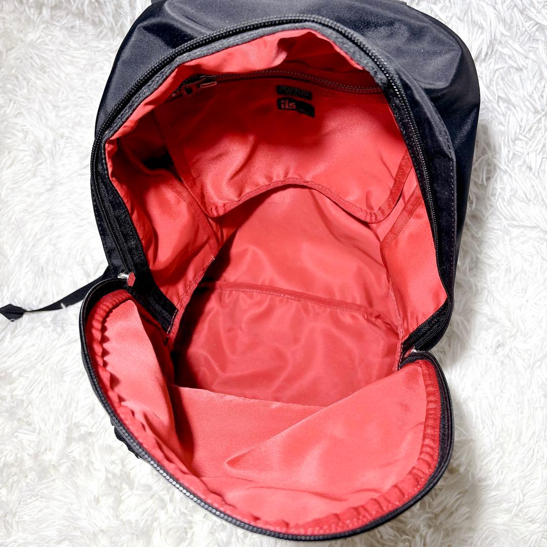 極美品 PORTER L-fine リュック 黒 ブラック 赤裏地 吉田カバン
