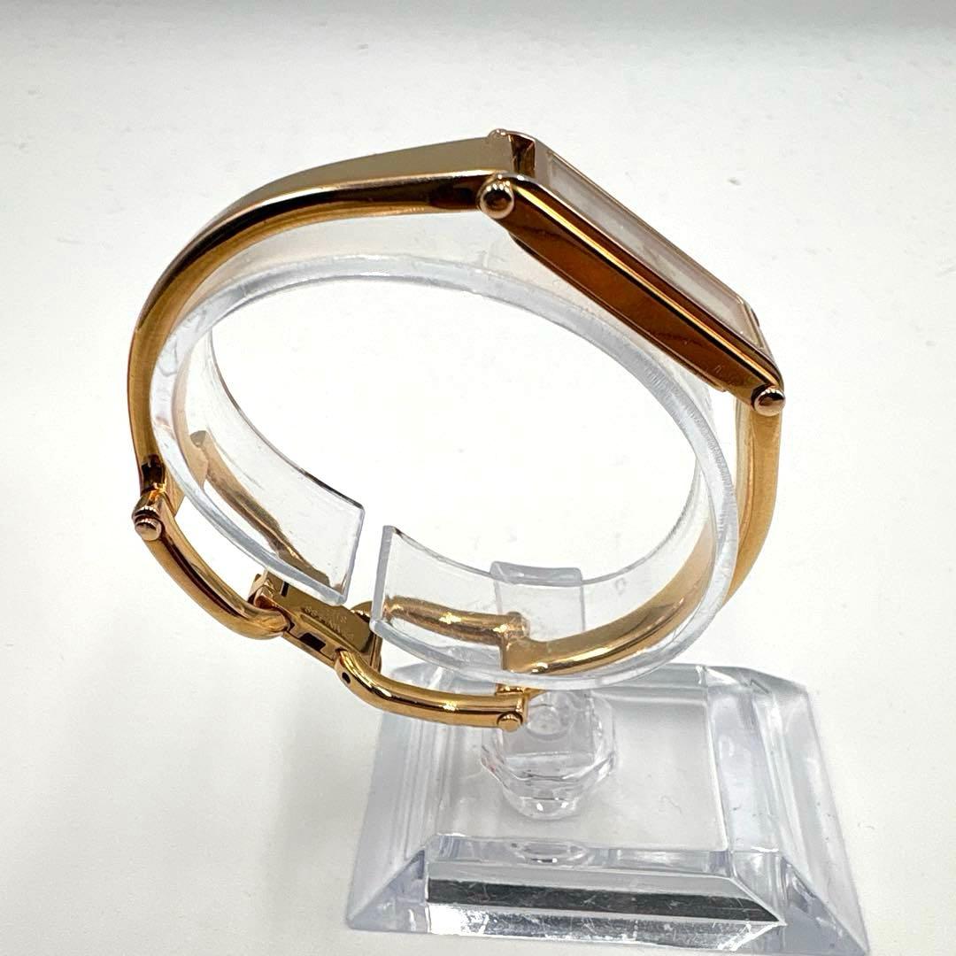 【新品電池】稼働 GUCCI 1500L 文字盤シェル クォーツ レディース