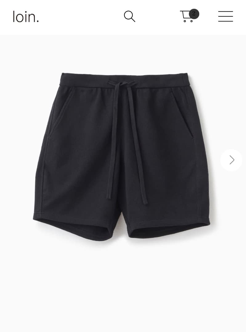 【yumi様】loin.新品cottonsweatpant ショートパンツ(黒)