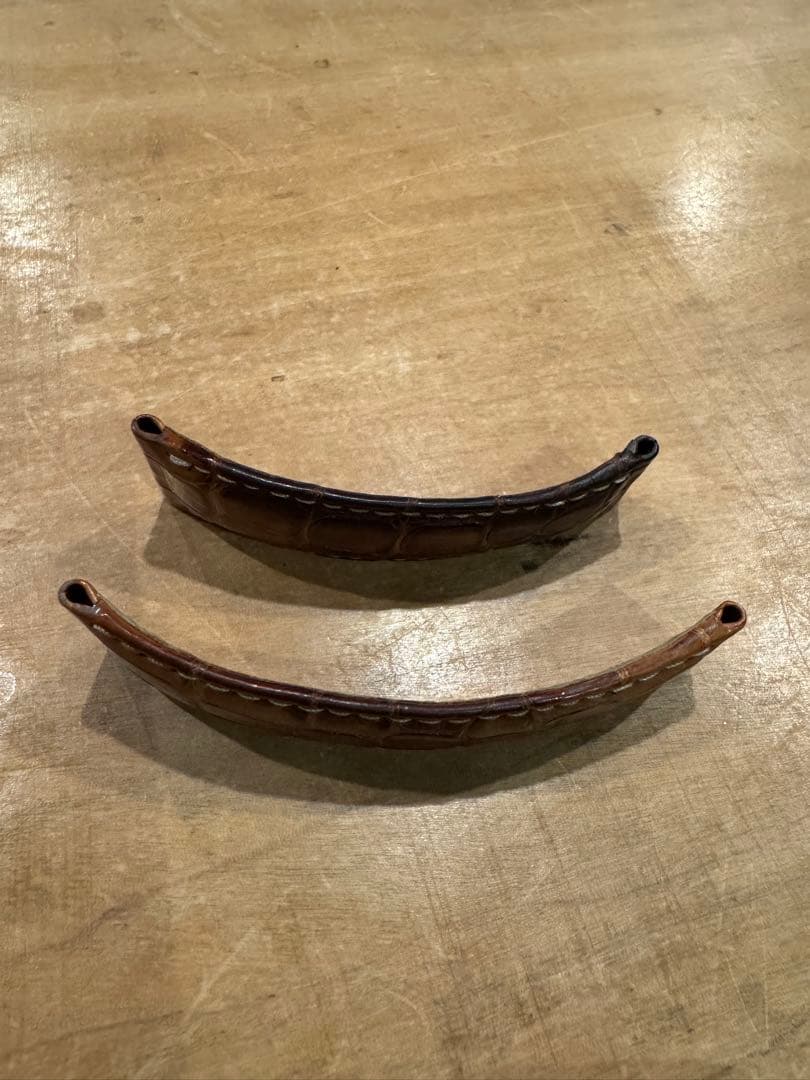 ROLEX純正デイトナ用 レザーベルト クロコダイル ブラウン)