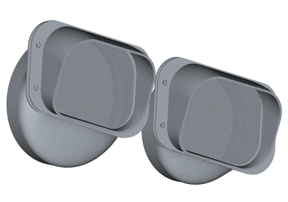 EcoFlow WAVE2 専用給排気ダクト取付用パーツセット フロント用