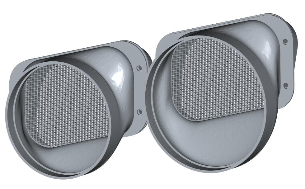 EcoFlow WAVE2 専用給排気ダクト取付用パーツセット フロント用