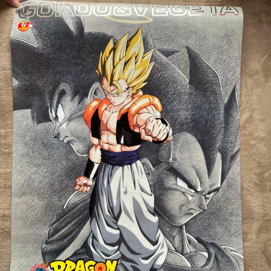 【美品】ドラゴンボールZ 復活のフュージョン！！悟空とベジータ B2ポスター