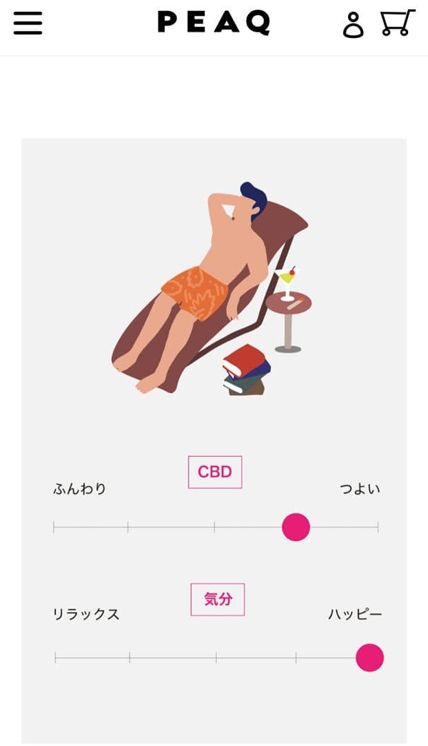 PEAQ AROMA, PLEASURE, ESCAPEセット