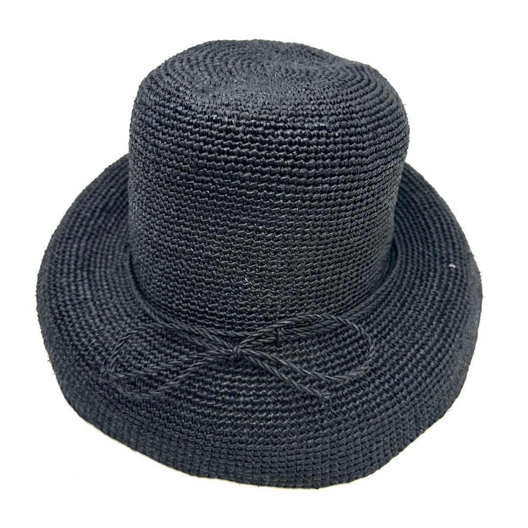 極美品✨ヘレンカミンスキー ラフィア ハット プロヴァンス8 黒