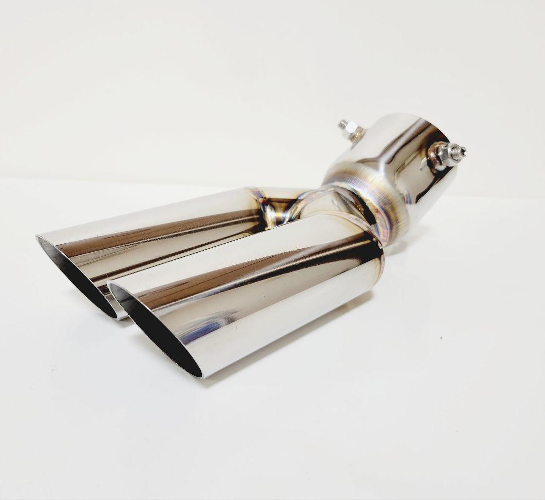 オールステンレス　ネオクラシックデュアルマフラーカッター