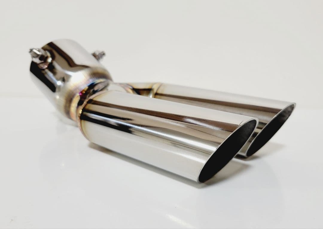 オールステンレス　ネオクラシックデュアルマフラーカッター