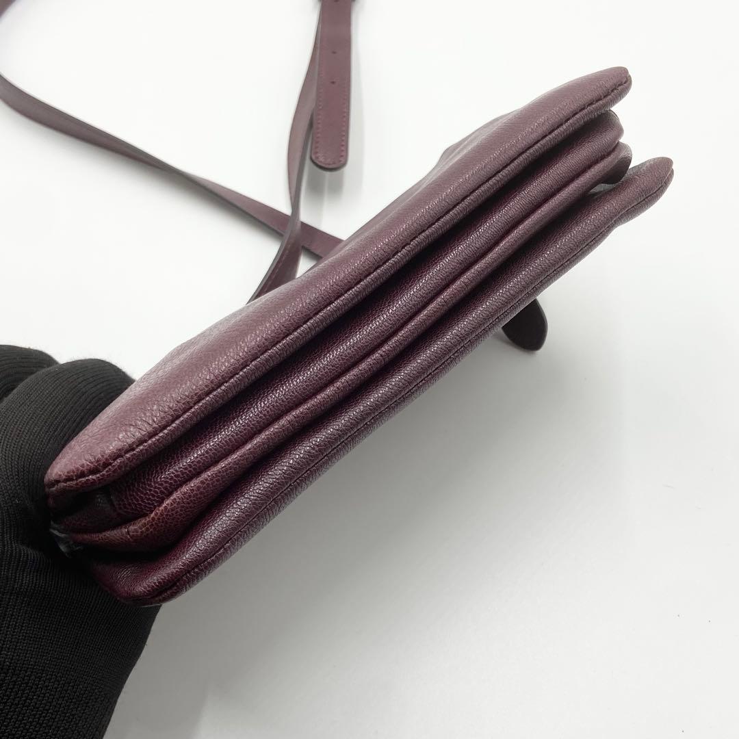 未使用級　DAKOTA ダコタ　アミューズ　ショルダーバッグ　財布　パープル