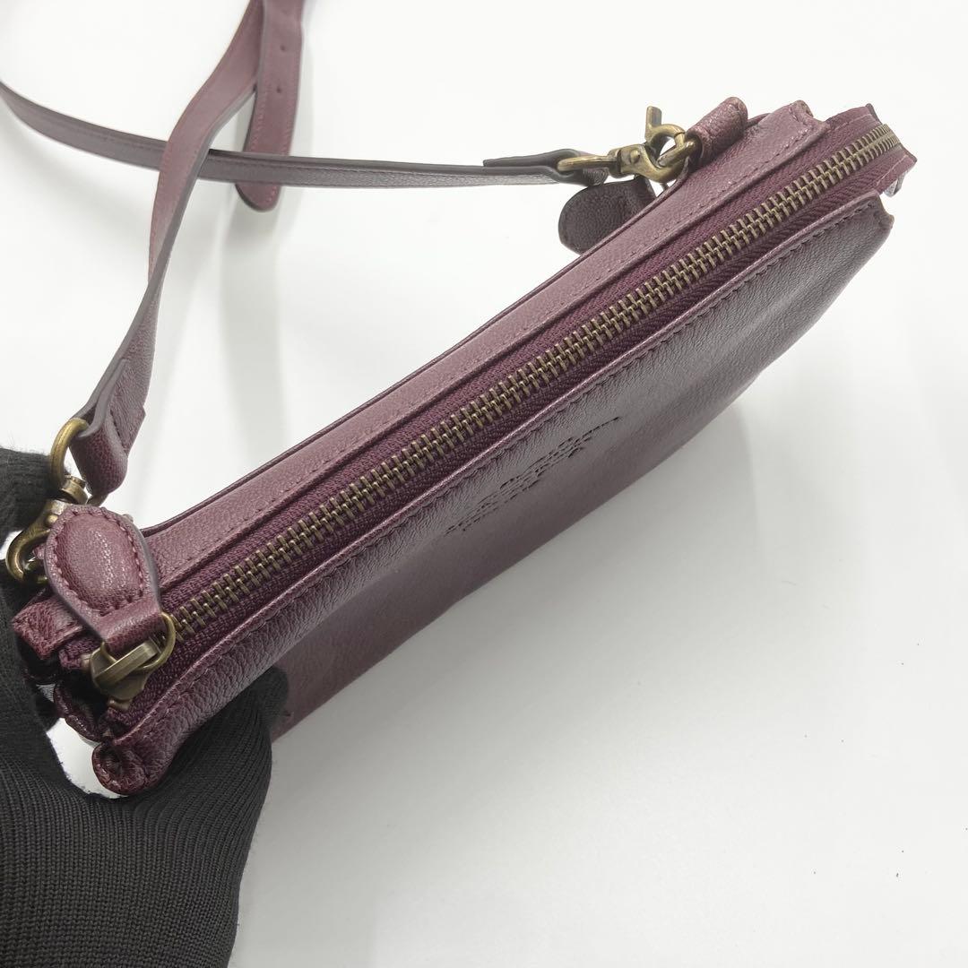 未使用級　DAKOTA ダコタ　アミューズ　ショルダーバッグ　財布　パープル