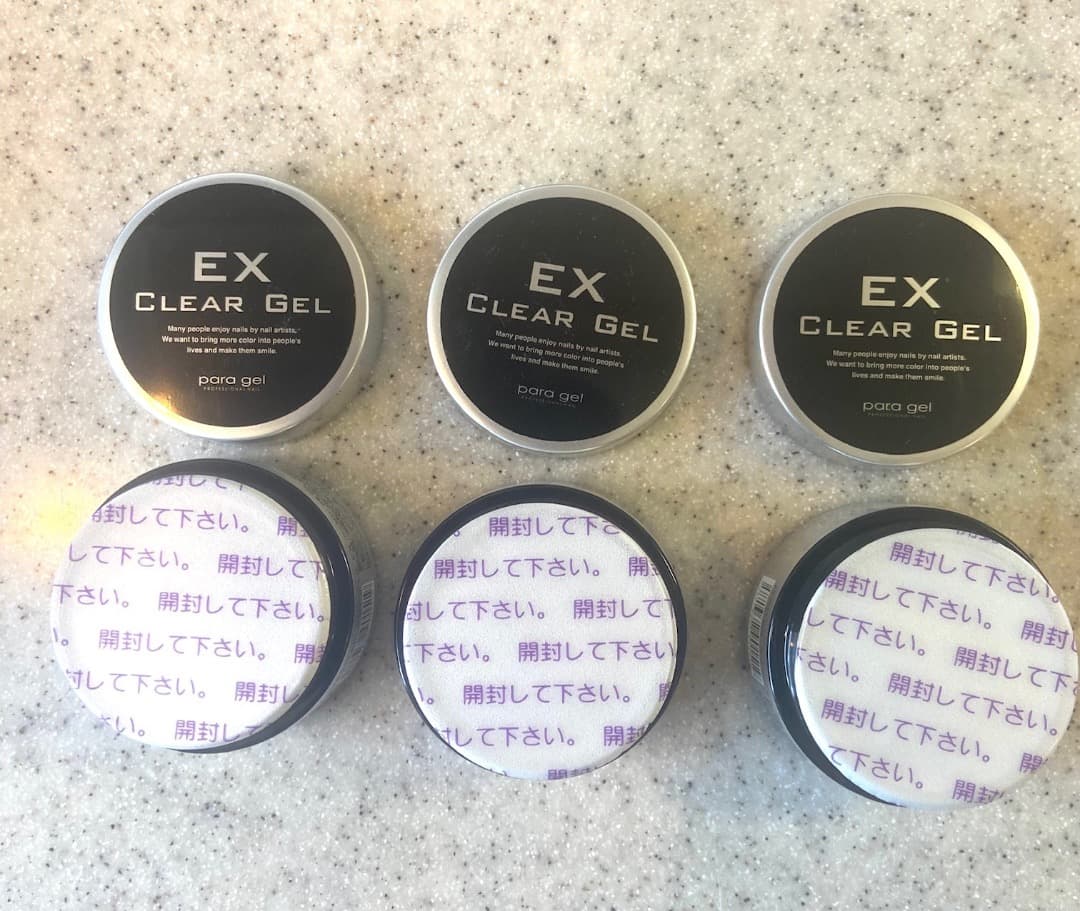 【未開封】para gel EX Clear Gel クリアジェル 10g 3個