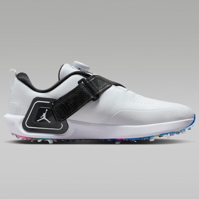 26.5cm ナイキゴルフ ジョーダン エア レブ 白 スパイク ゴルフシューズ