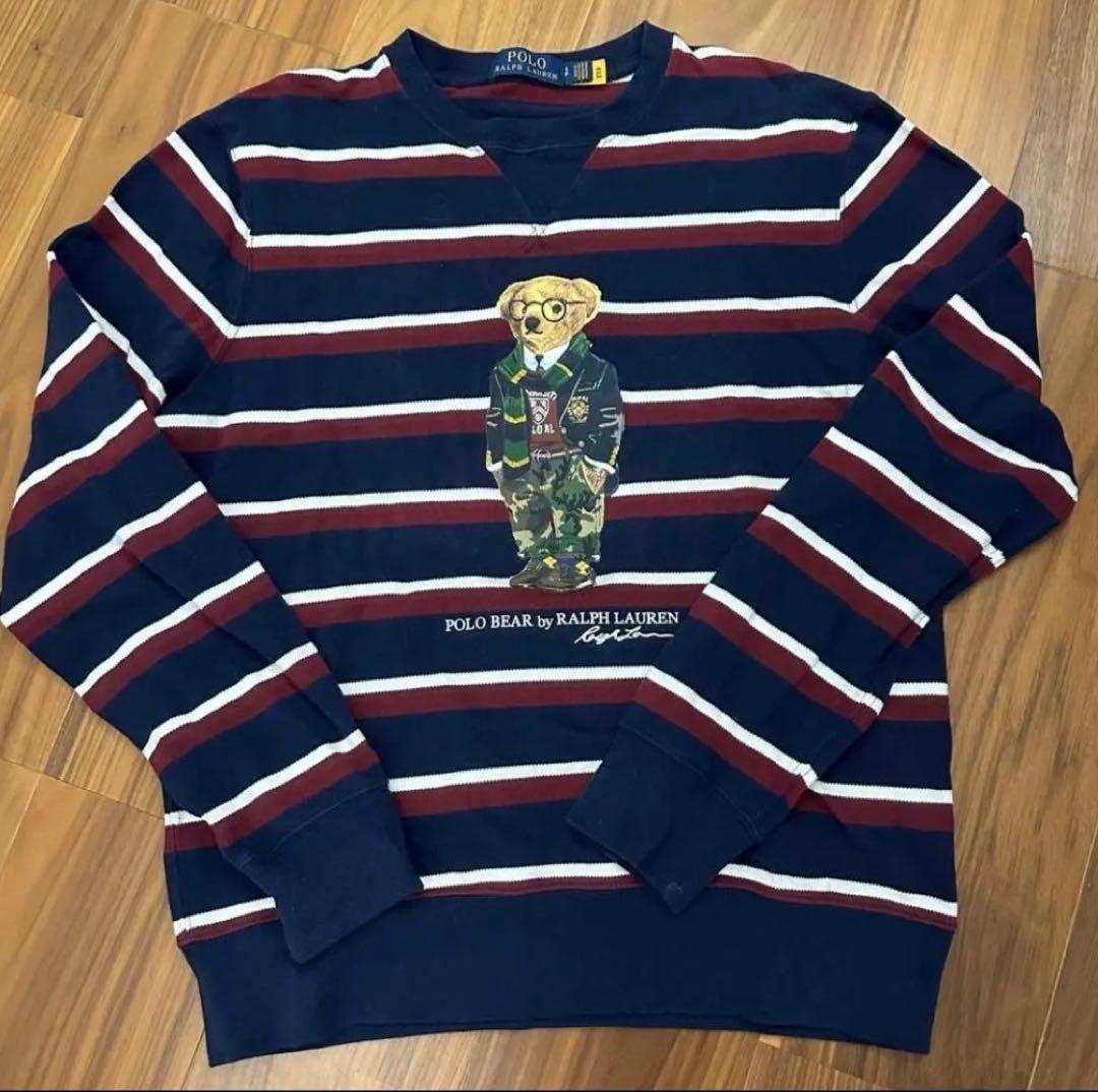 ⭐︎Ralph Lauren ポロベア ストライプスウェット