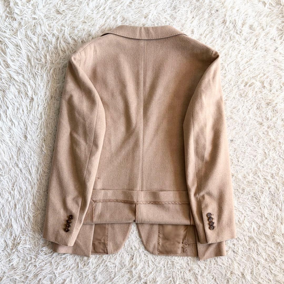 <極美品>TAGLIATORE×ブリッラ ベビーキャメル100% ジャケット46