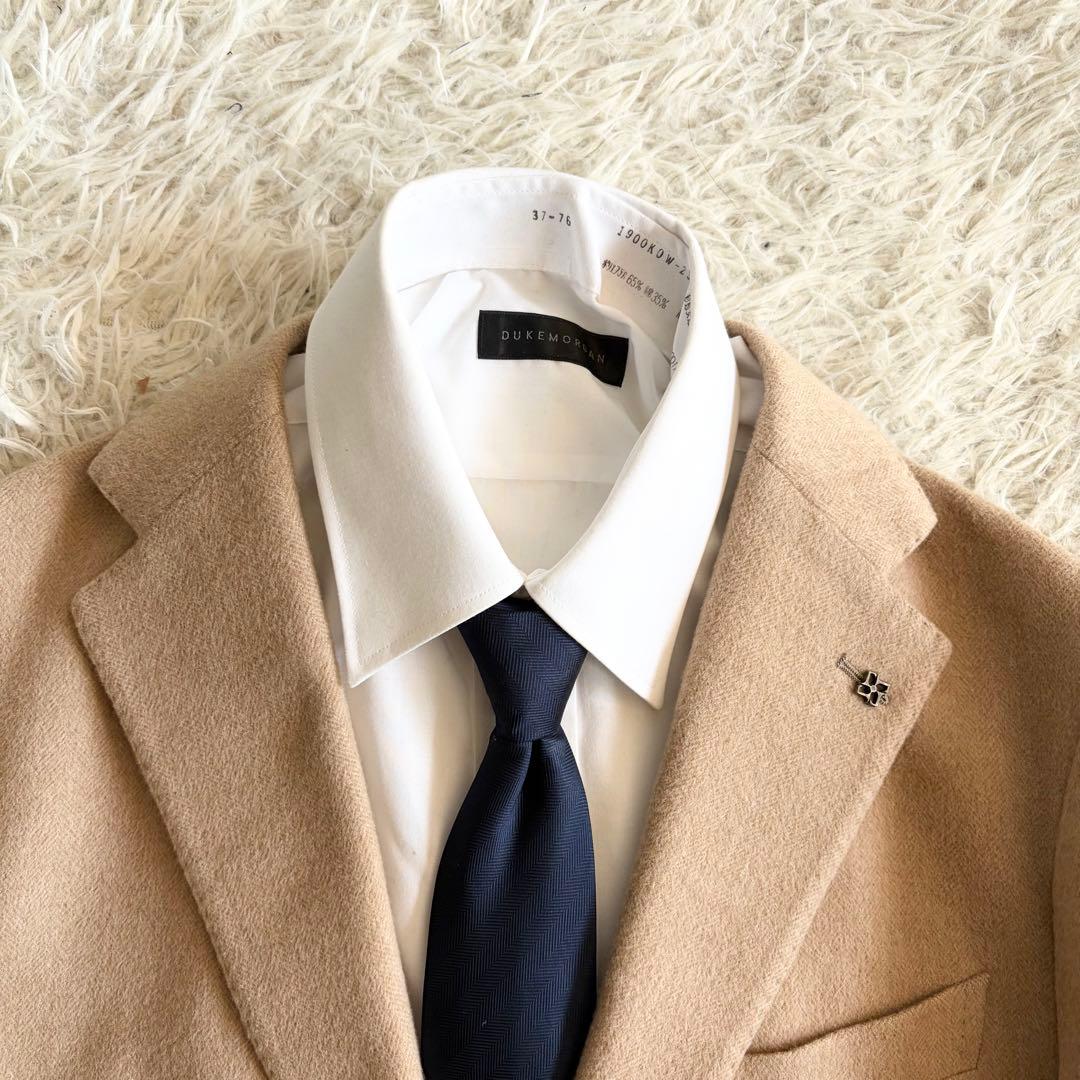 <極美品>TAGLIATORE×ブリッラ ベビーキャメル100% ジャケット46