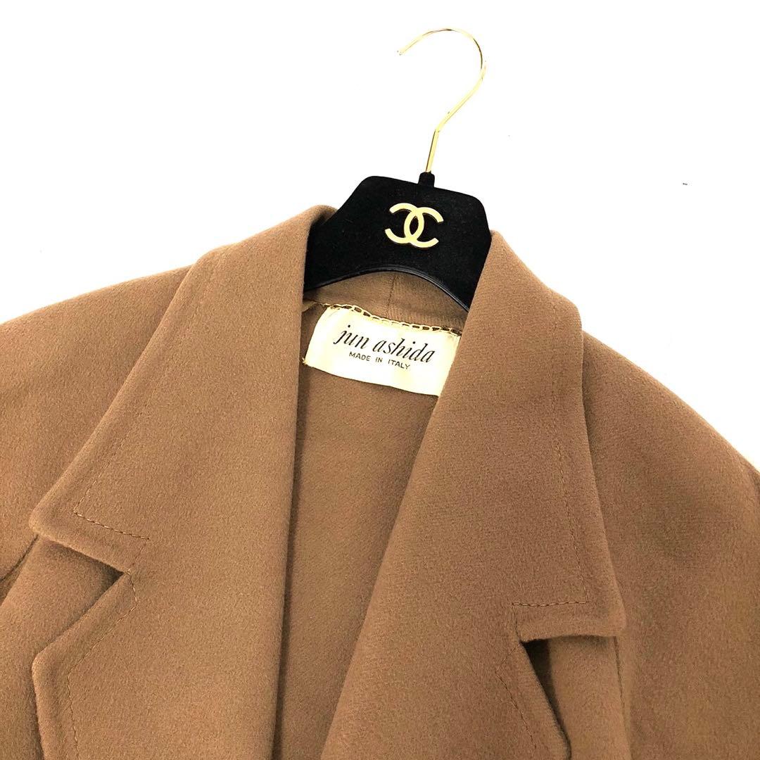 【美品✨️ジュンアシダ】 jun asida イタリア製 カシミヤ コート L