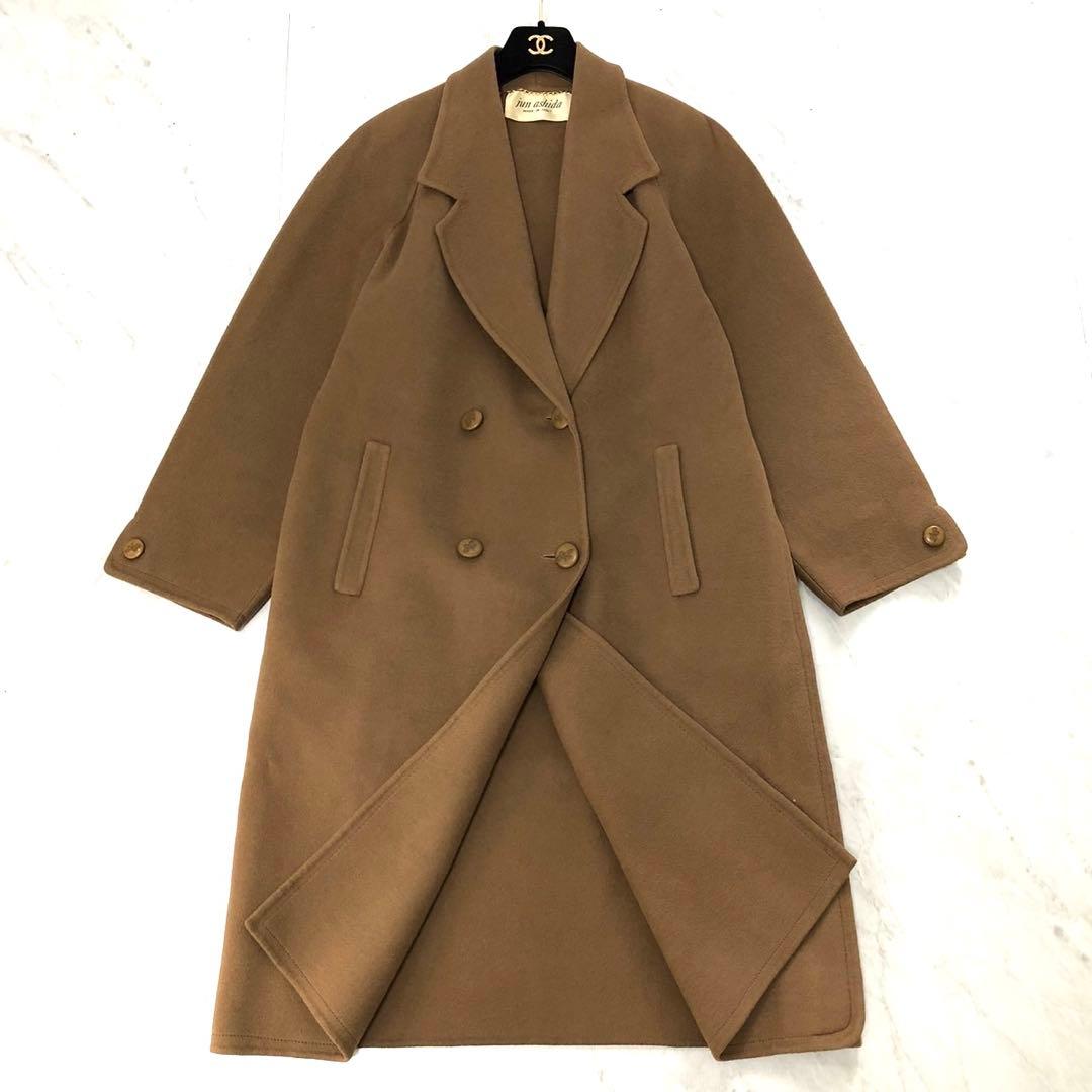 【美品✨️ジュンアシダ】 jun asida イタリア製 カシミヤ コート L