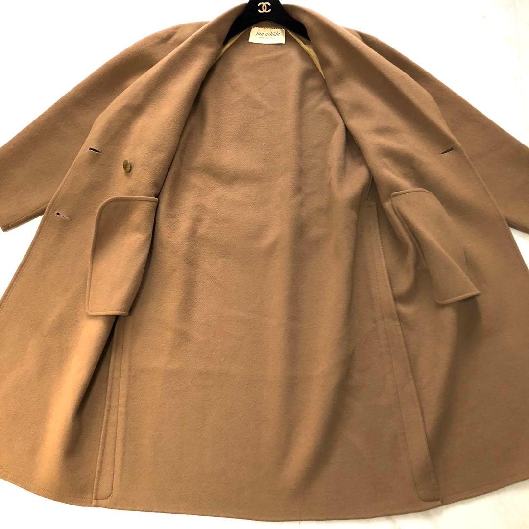 【美品✨️ジュンアシダ】 jun asida イタリア製 カシミヤ コート L