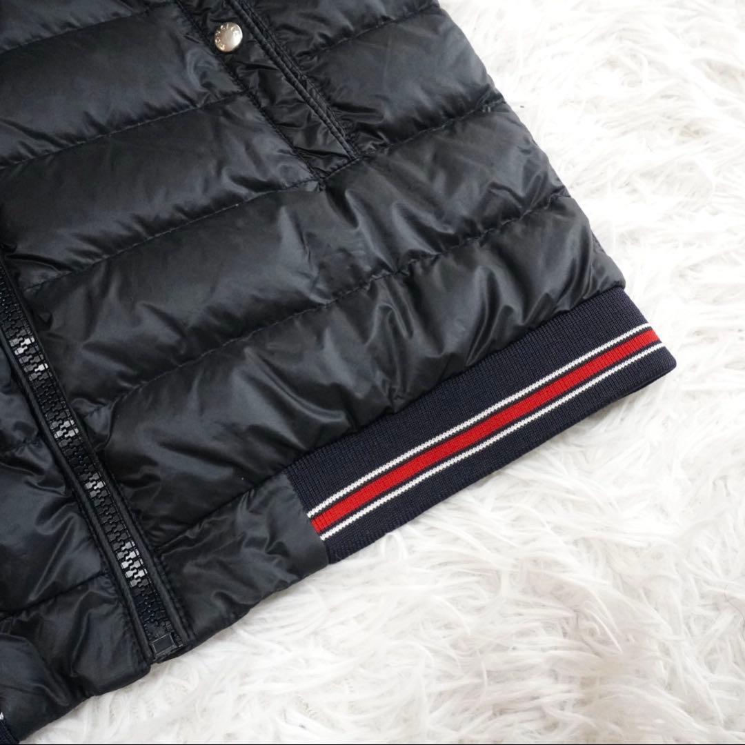 モンクレール グースダウンベスト キッズ ロゴワッペン フード レディースも可