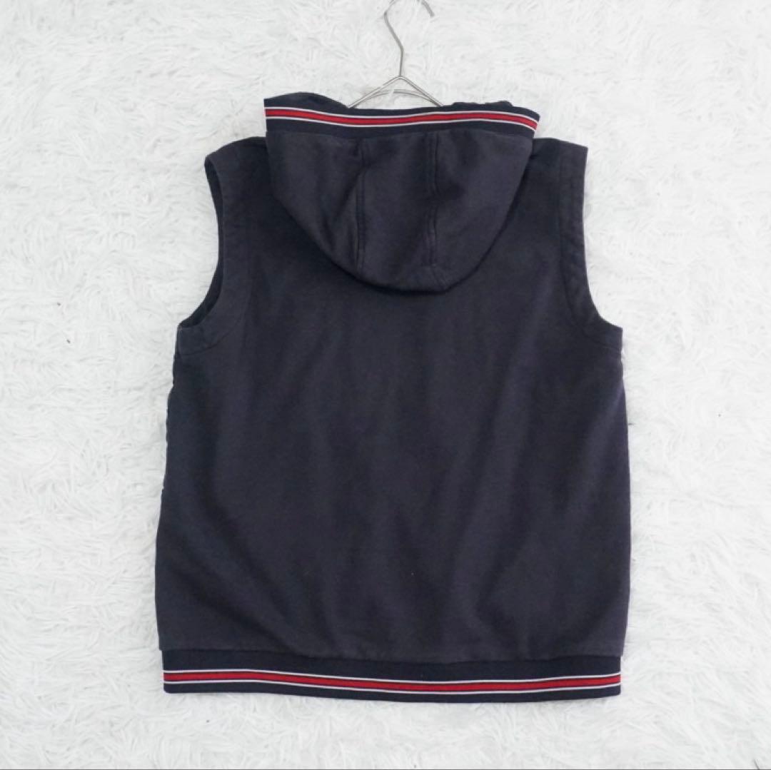 モンクレール グースダウンベスト キッズ ロゴワッペン フード レディースも可