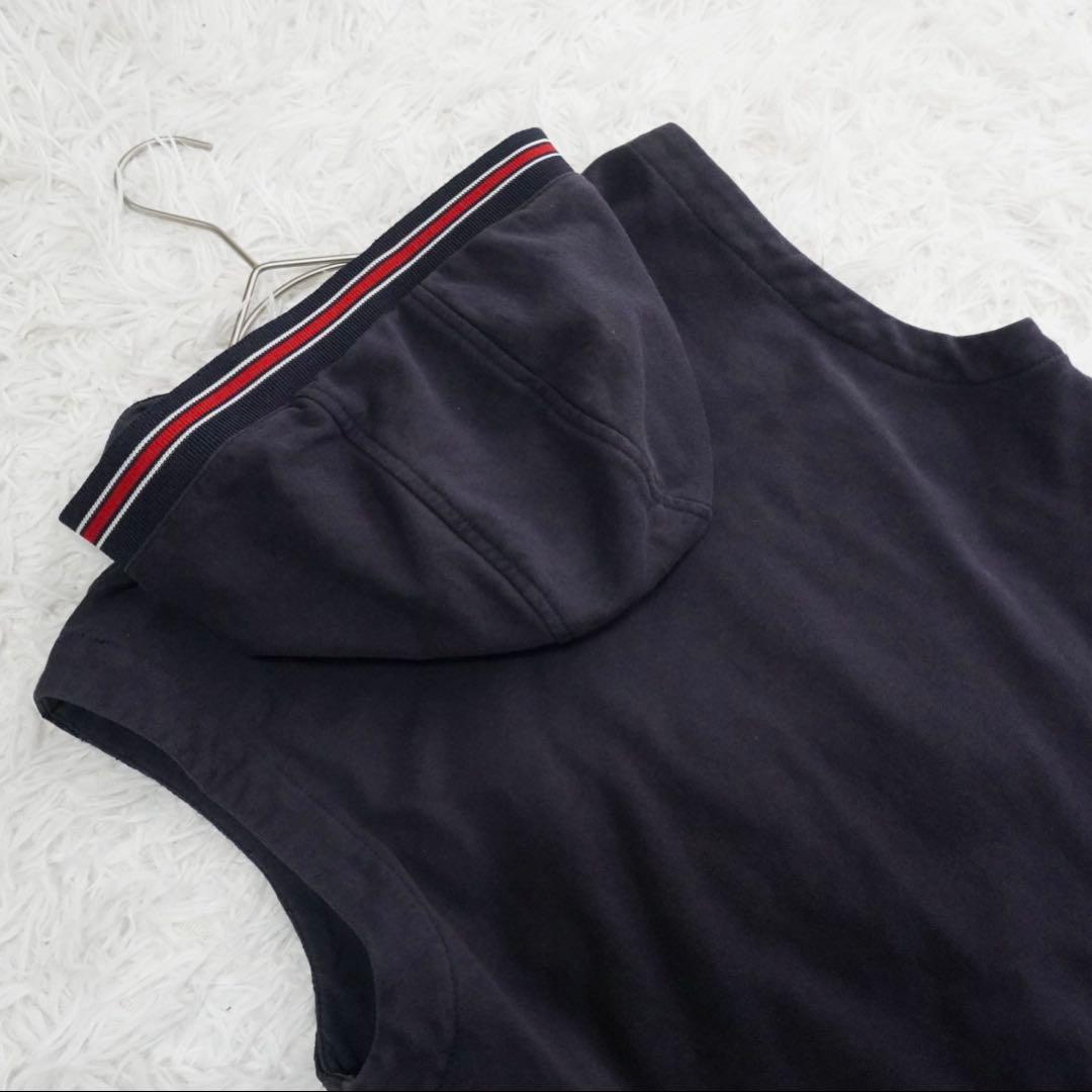 モンクレール グースダウンベスト キッズ ロゴワッペン フード レディースも可