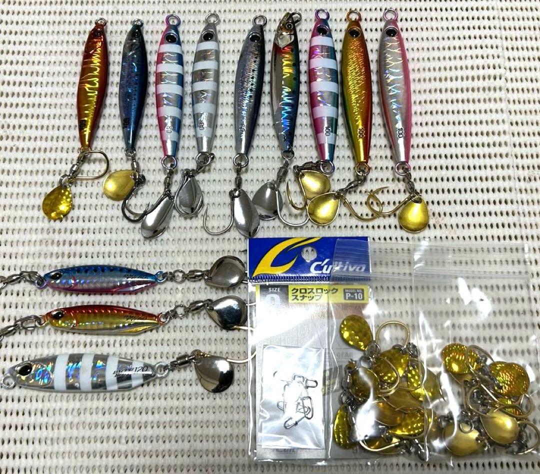 サワラブレードジグ、シマノ、ジャッカル スペアフック大量！ヘビーウェイト