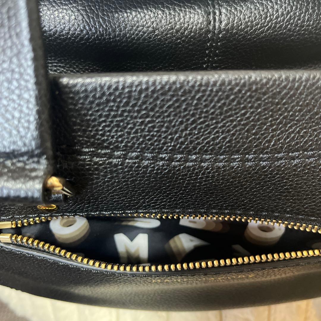 デ*ス様 黒いレザーショルダーバッグ