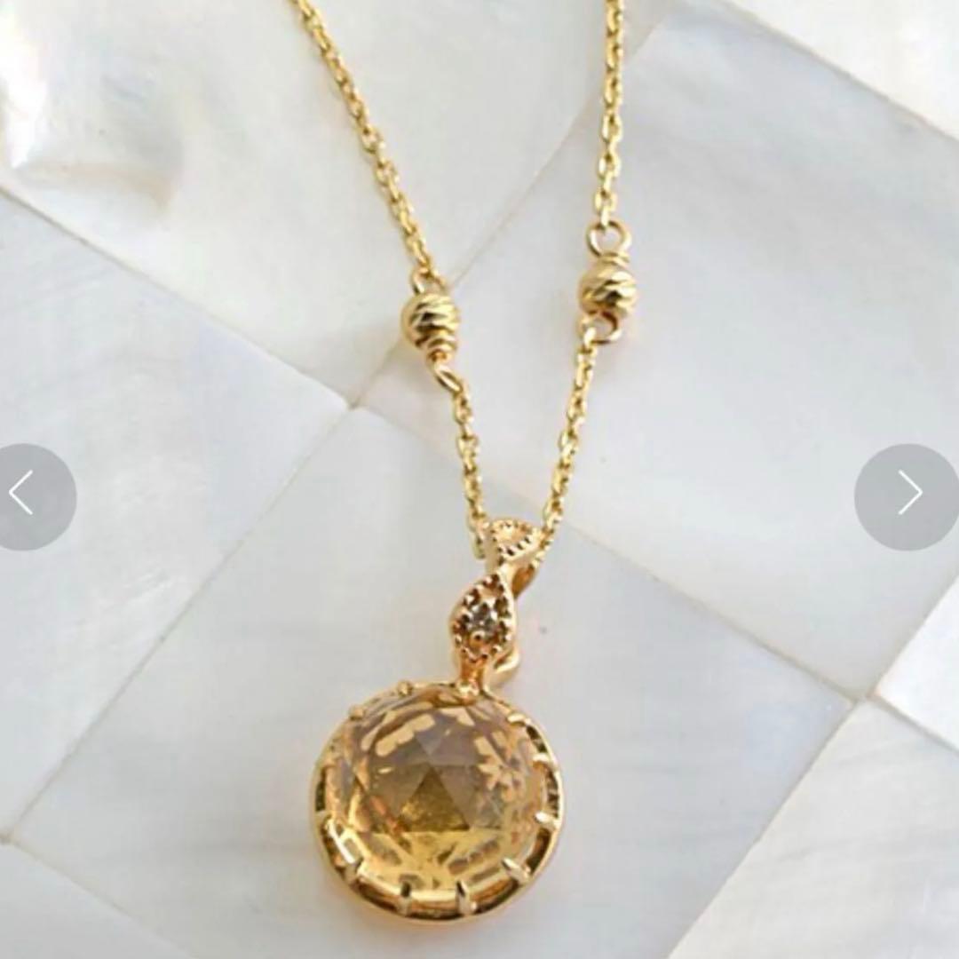 agete 2017 Spring Limited シャンパンクオーツ チャーム