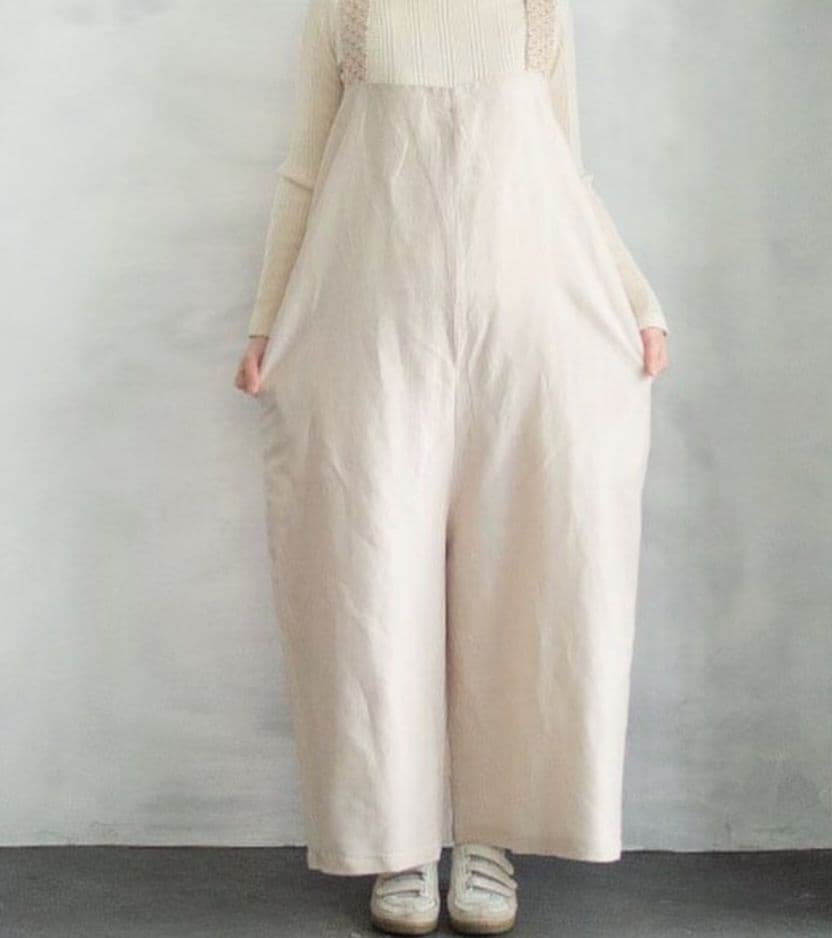 BUNON　エンブロイダリー　オーバーオール　サロペット