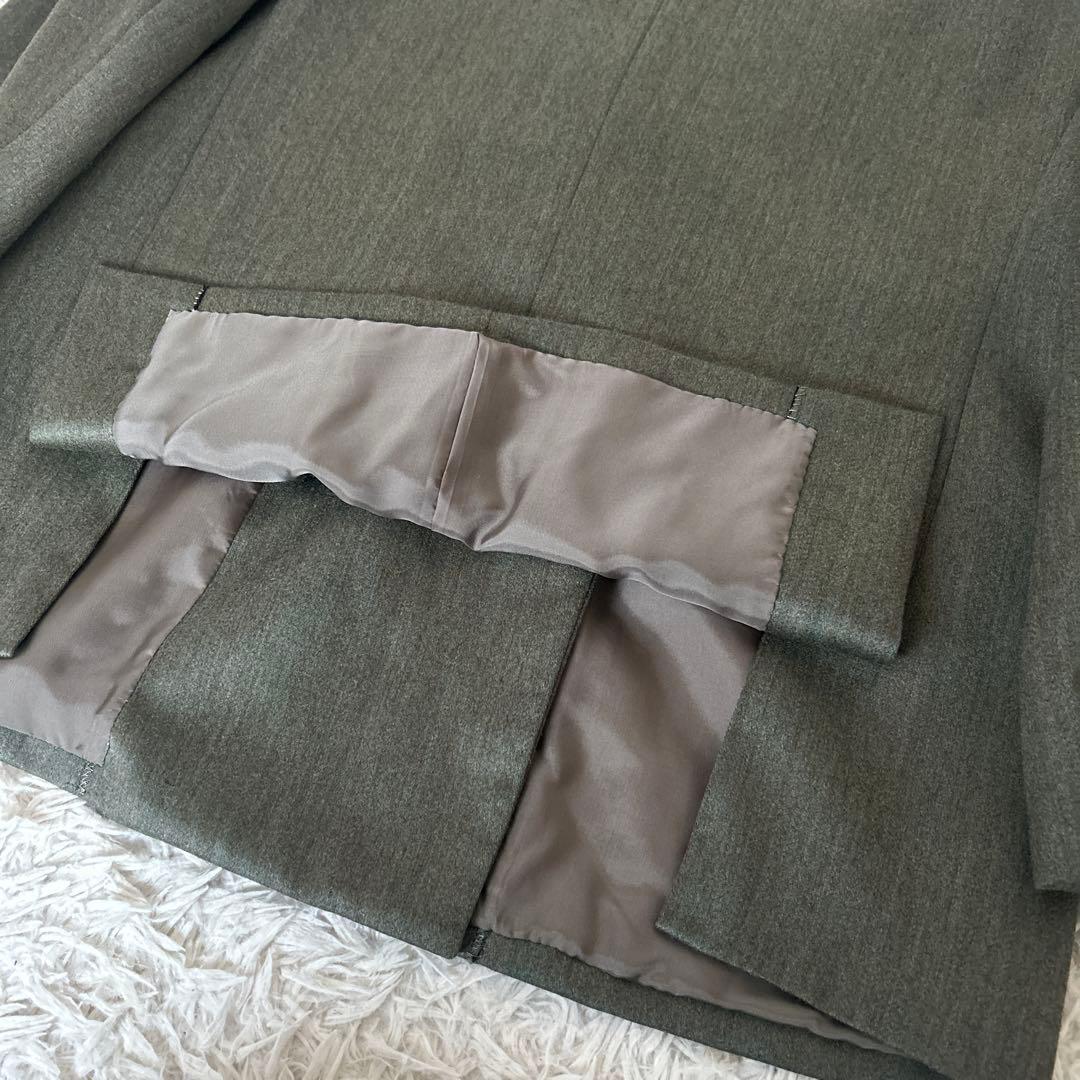 ✨美品✨イヴサンローラン スカートスーツ　ダブル　ウール　セットアップ　M L