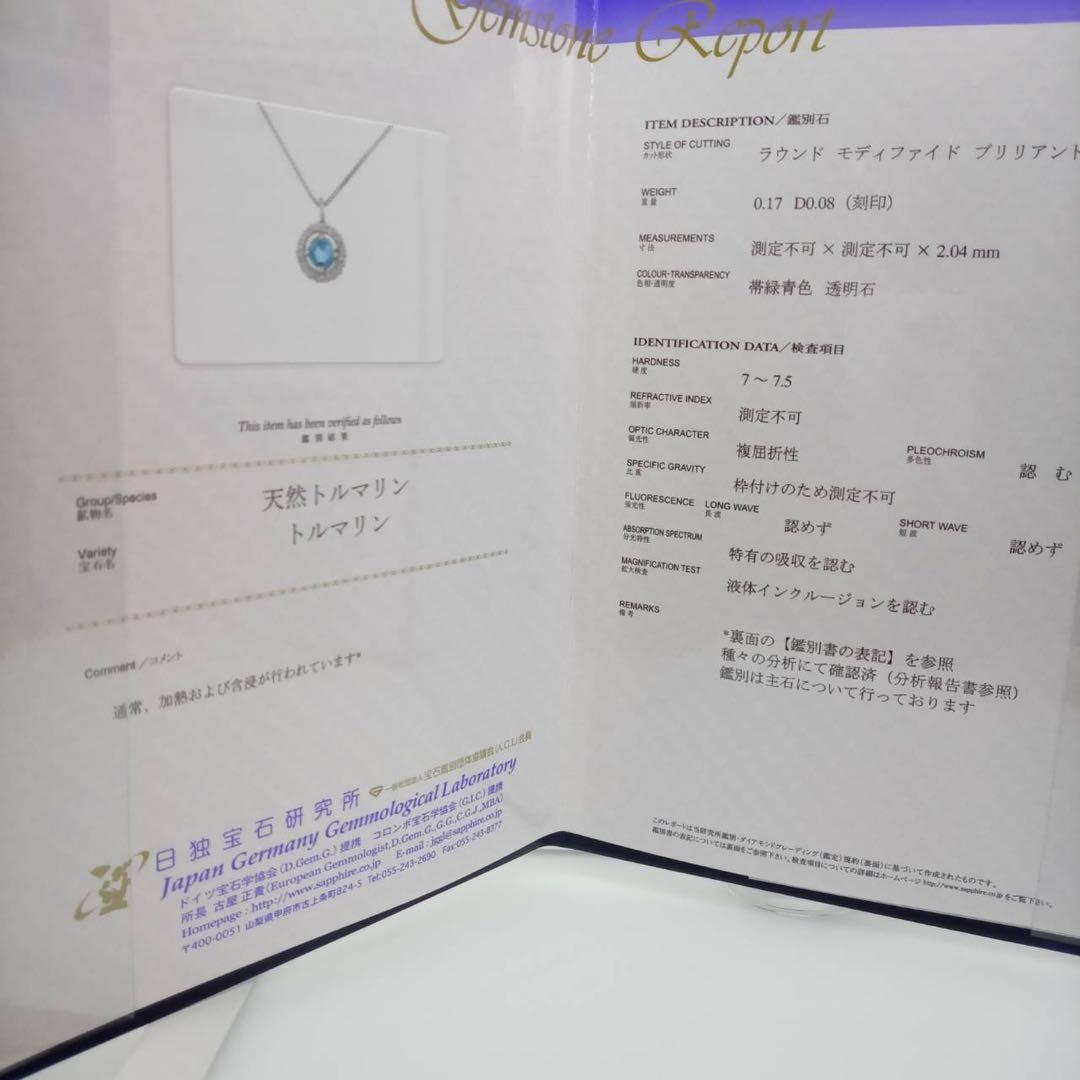 シ*ル様 pt900 世界三大希少石パライバトルマリンヘイローデザインネックレス