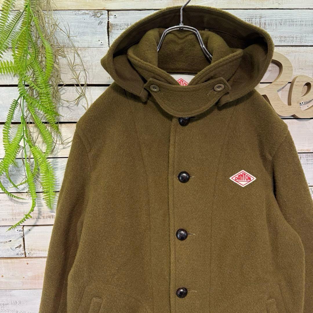 DANTON ダントン ウールモッサコート 40サイズ オリーブ JD-8570