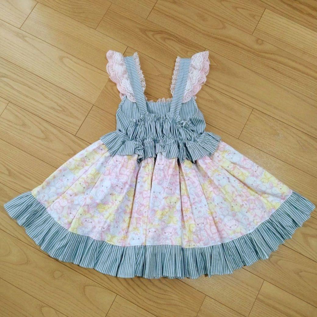 【未使用含む】ハンドメイド URAH様ワンピース＆パンツ＆ヘッドドレス6点セット