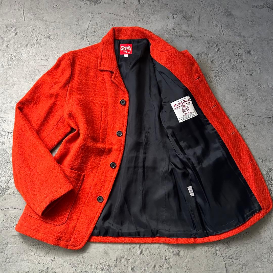 美品 ハリスツイード 別注 Gravity ウール コート ジャケット M相当