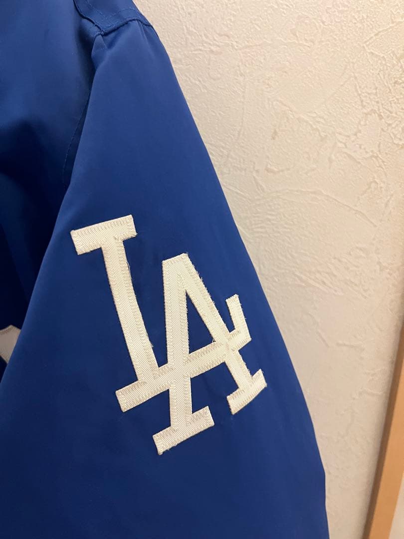 90s ドジャース 極厚Dodgers スタジャン 青色
