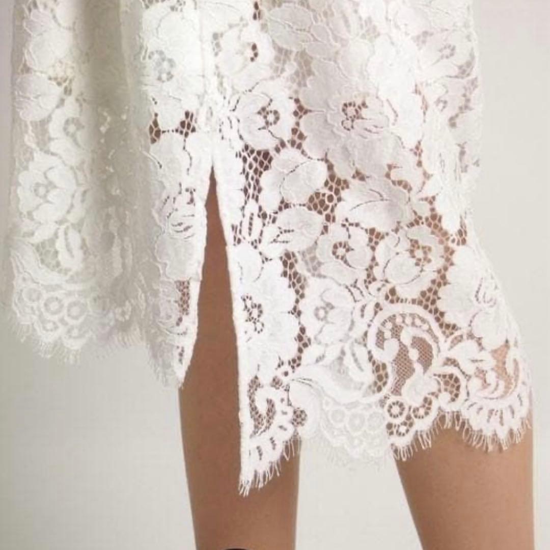 グレースコンチネンタル　コードレースシャツワンピース　ダイアグラム　フラワー