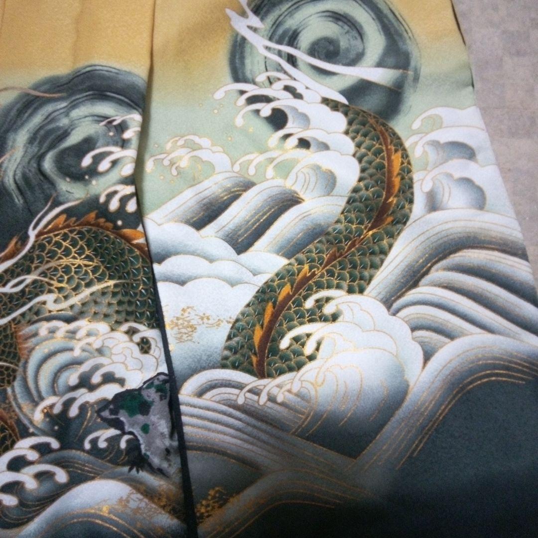 【七五三5歳用】羽織、着物、金蘭袴セット