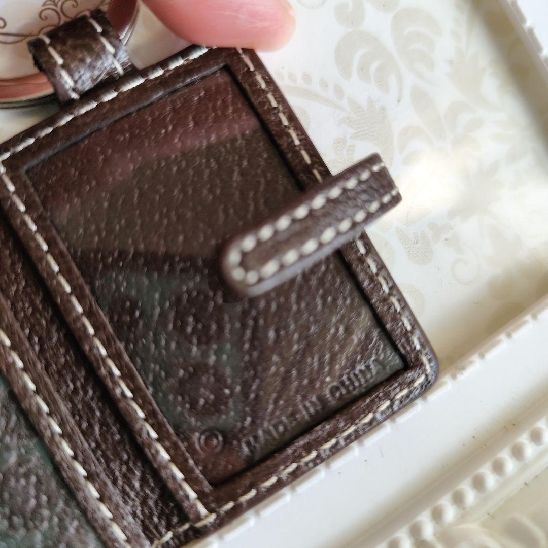 新品　未使用　COACH　コーチ　キーホルダー　写真入れ　レザー　ブラウン