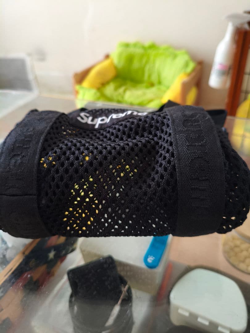 Supreme メッシュドラムバッグ 黒