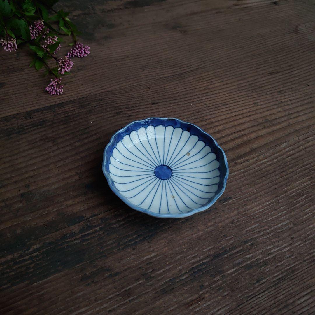 【ご成約】古染付 菊割文 手塩皿と 骨董の器 おまとめ