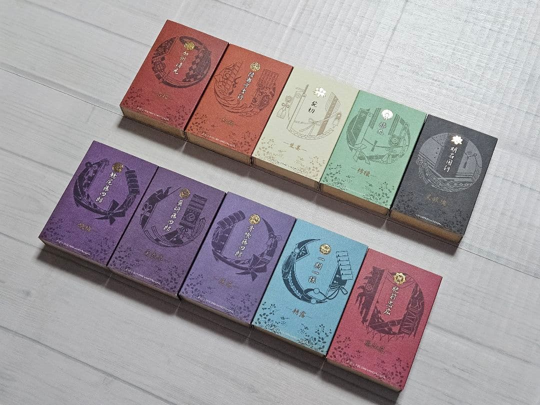 刀剣乱舞 日本香堂 コラボお香 10種セット 加州清光 髭切 膝丸 他